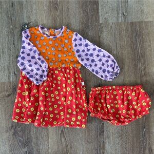 Stella McCartney Floral Print Dress & Matching Bloomer Set Size: 9months
